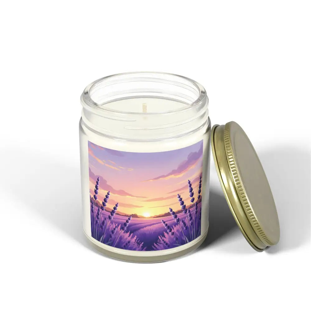 Lavender field scented candle from PixiOnyx Aromatherapy Glow captures calming dusk aroma