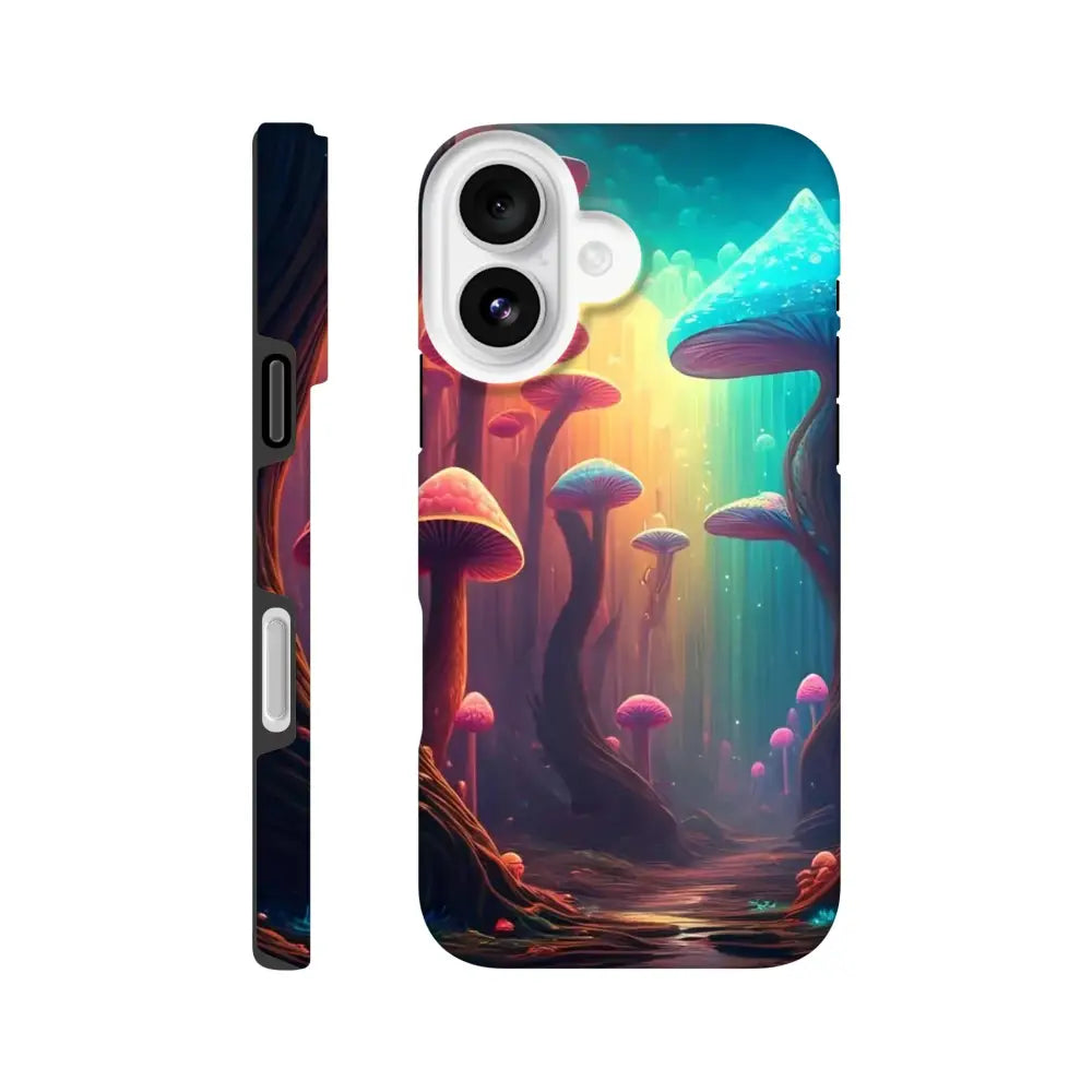Mushroom-themed iPhone Tough Case from Shroom Bloom Trippy Forest Armor collection