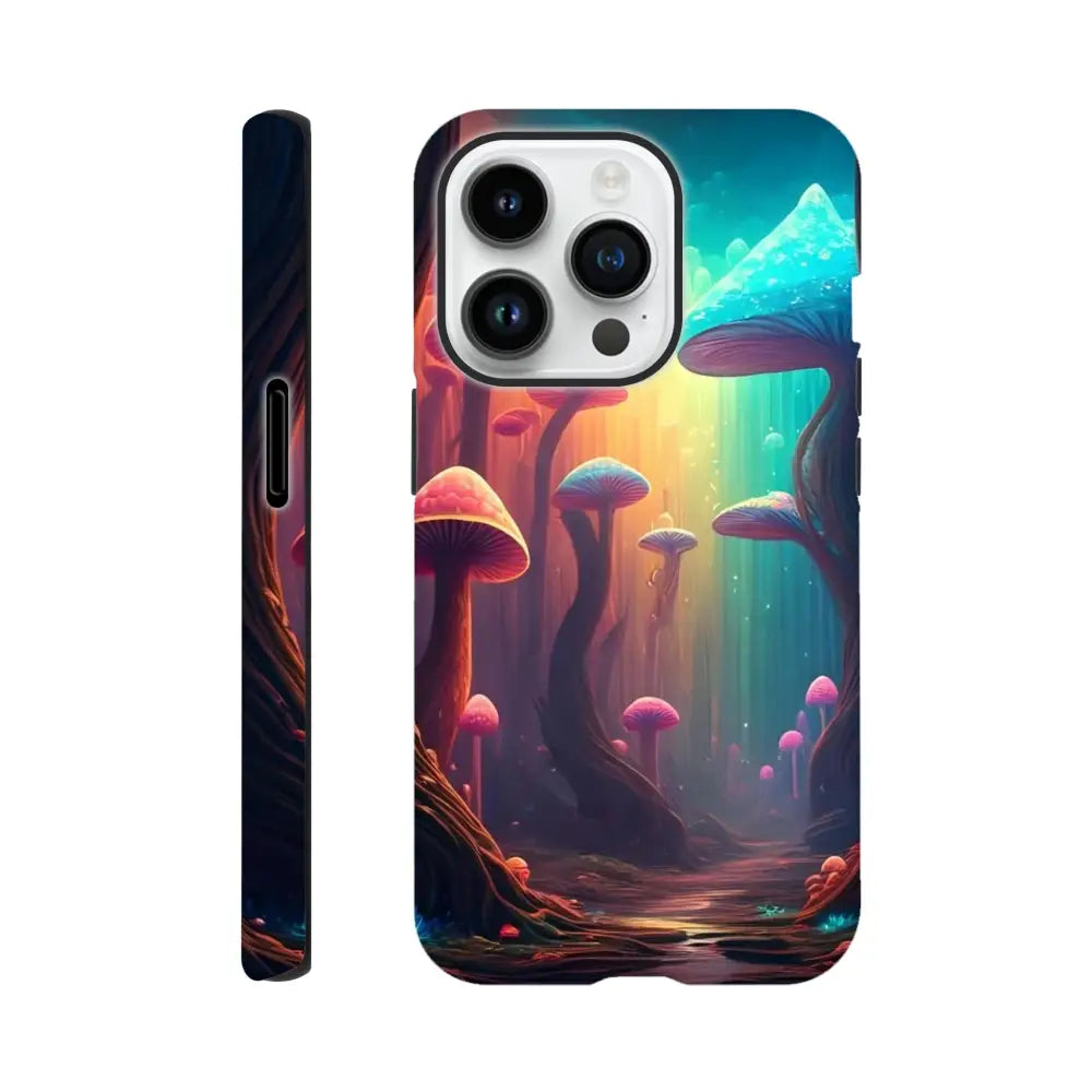 Mushroom-themed phone case from Shroom Bloom Veil Beyond iPhone Tough Case PixiOnyx