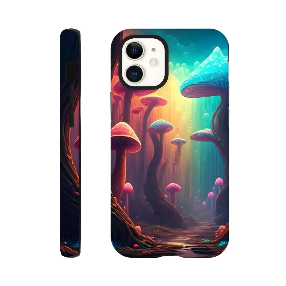 Mushroom-themed iPhone tough case from Shroom Bloom Veil Beyond collection by PixiOnyx