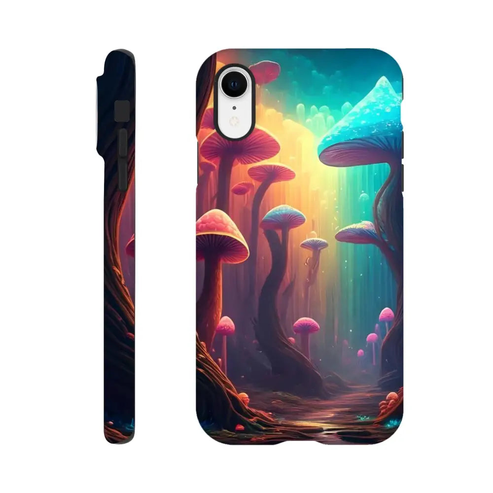 Mushroom-themed phone case from Shroom Bloom Veil Beyond iPhone Tough Case PixiOnyx