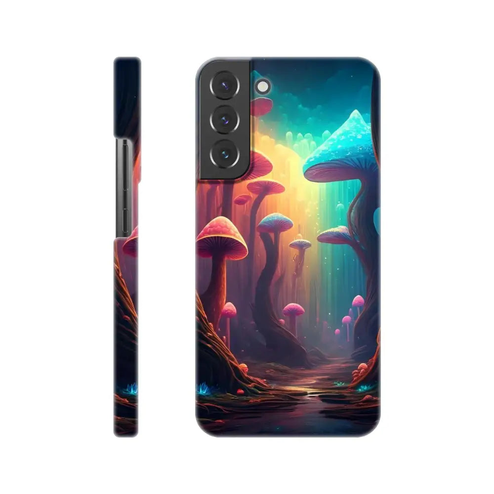 Mushroom-themed phone case for Samsung Slim Case Shroom Bloom PixiOnyx Fungal Glow Snap Cover