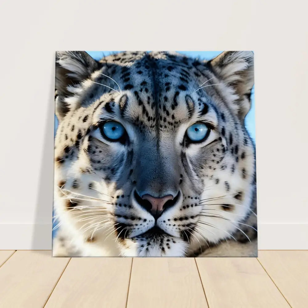 Snow leopard canvas print from Glacier Gaze by PixiOnyx Wildlife Display