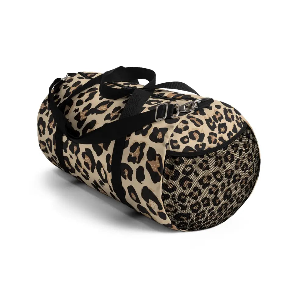 Stylish Leopard Print Duffel Bag Gym Travel Tote Weekender Sports Animal Luggage Bags