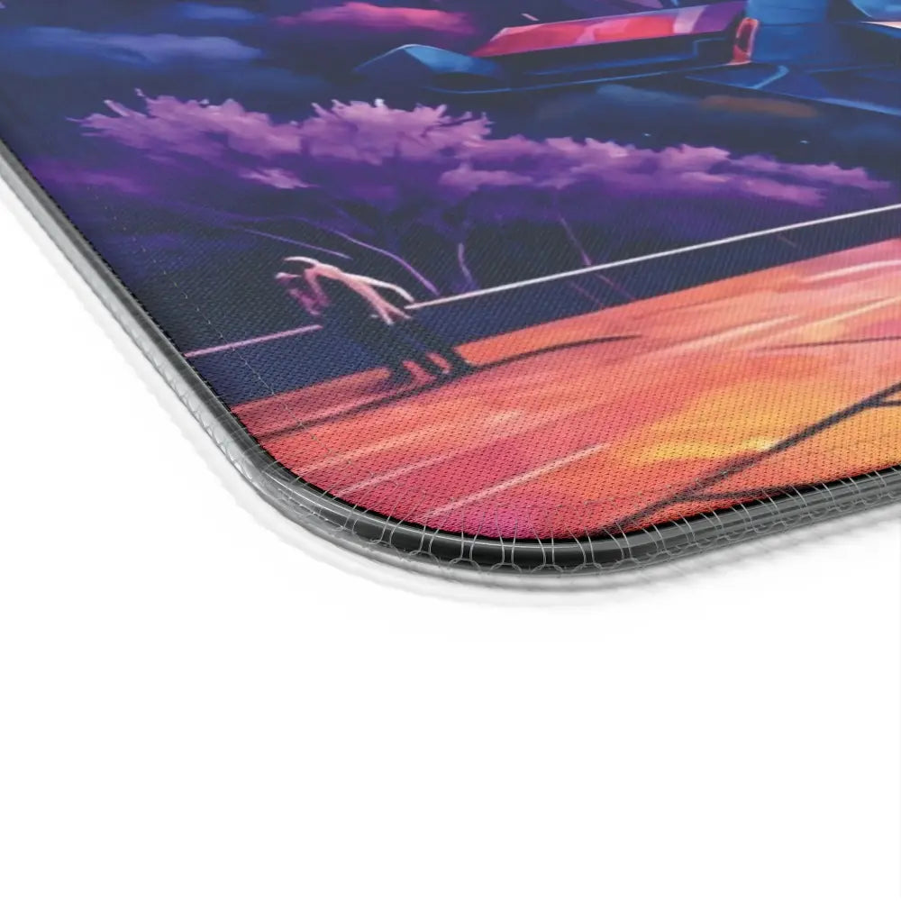 Anime-style landscape design on a Symphony of Tomorrow mouse pad with wireless charging