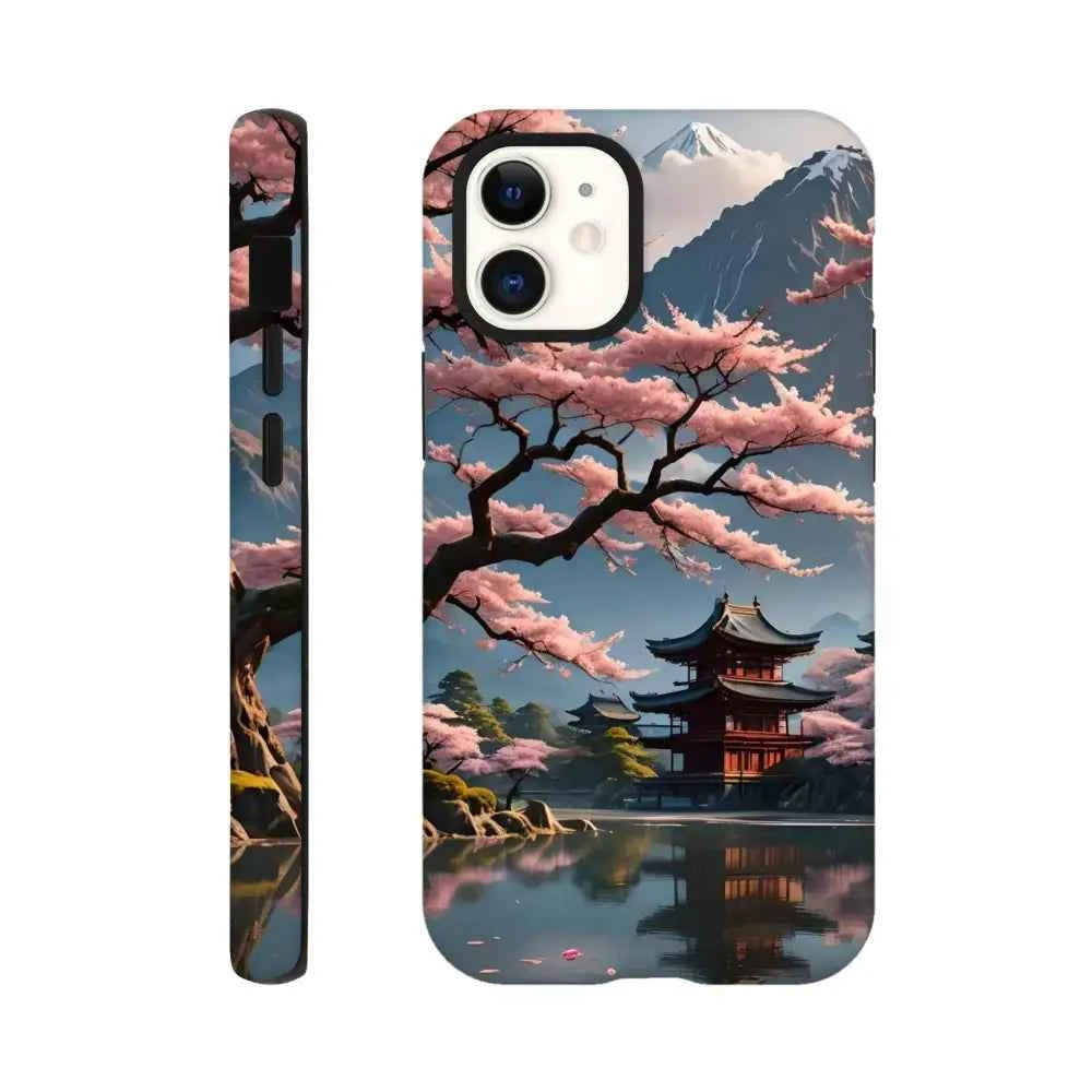 Temple Blossom Serenity – iPhone Tough Case | PixiOnyx