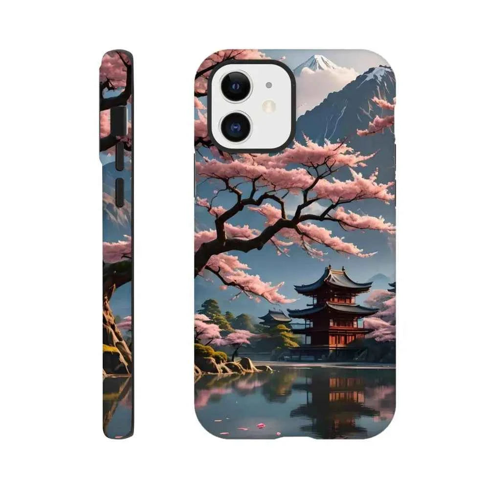 Temple Blossom Serenity – iPhone Tough Case | PixiOnyx