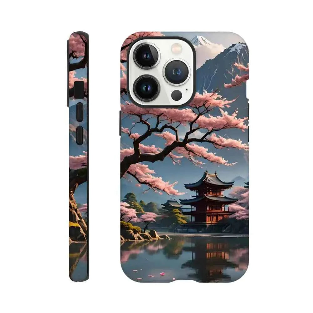 Temple Blossom Serenity – iPhone Tough Case | PixiOnyx