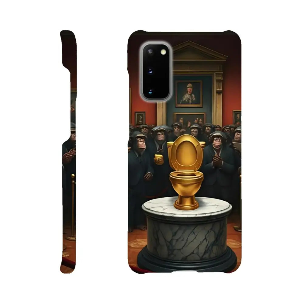 Phone case with golden toilet art for Samsung Slim Case The Golden Throne PixiOnyx
