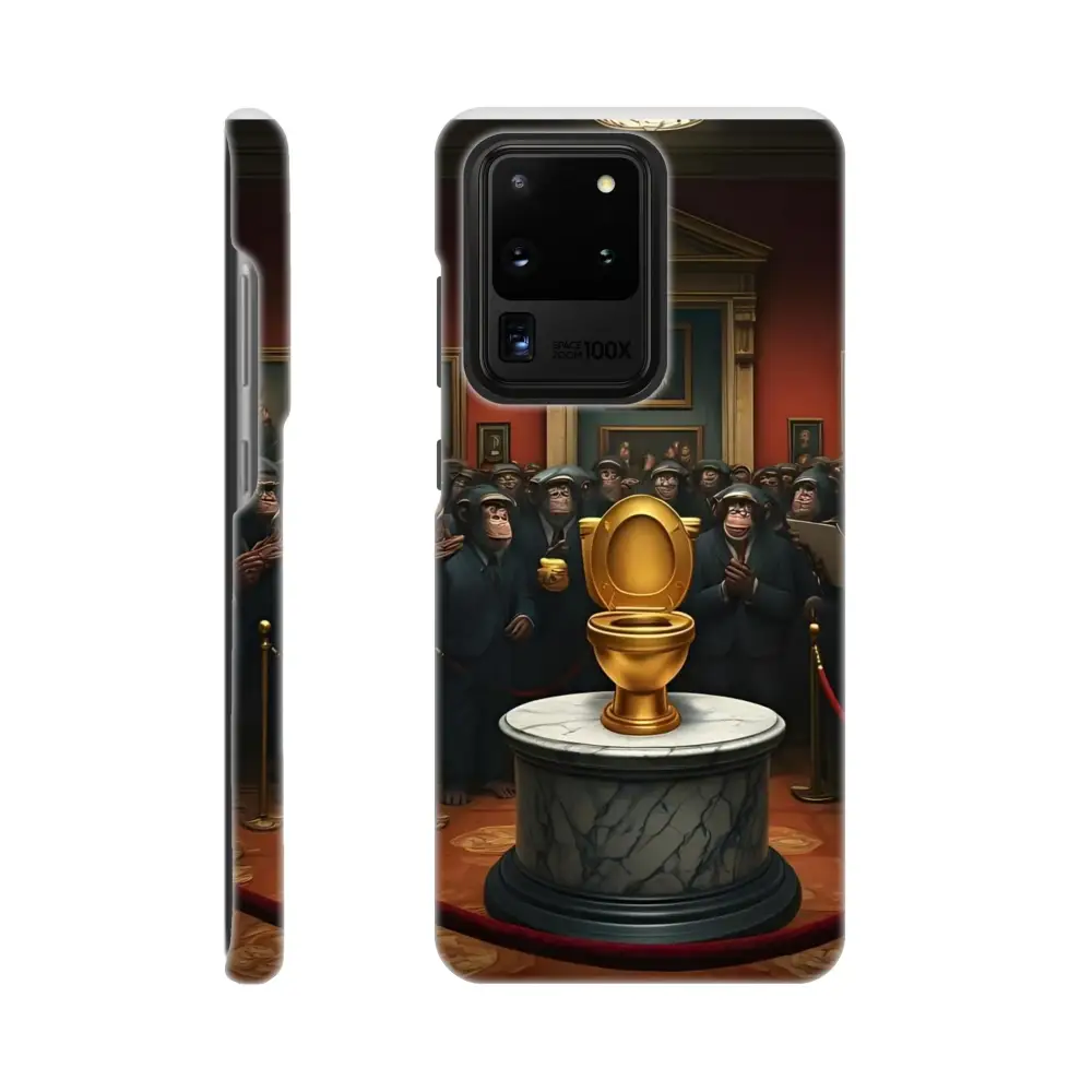 Humorous Phone Case for Samsung - The Golden Throne PixiOnyx Satirical Meme Shell