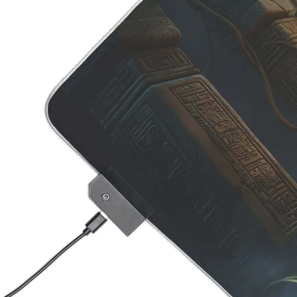 RGB LED Gaming Mouse Pad with Charging Port for PixiOnyx Lorelit Setup
