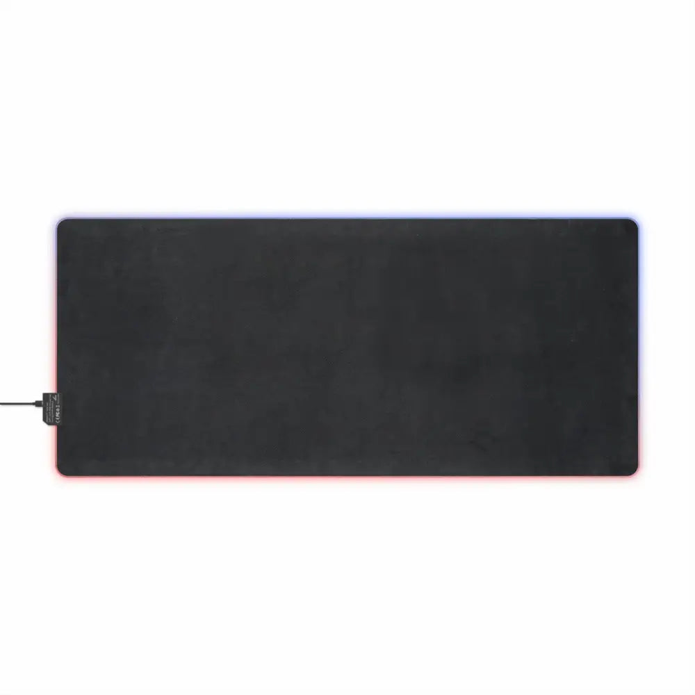 Rectangular black RGB LED gaming mouse pad from PixiOnyx Lorelit setup