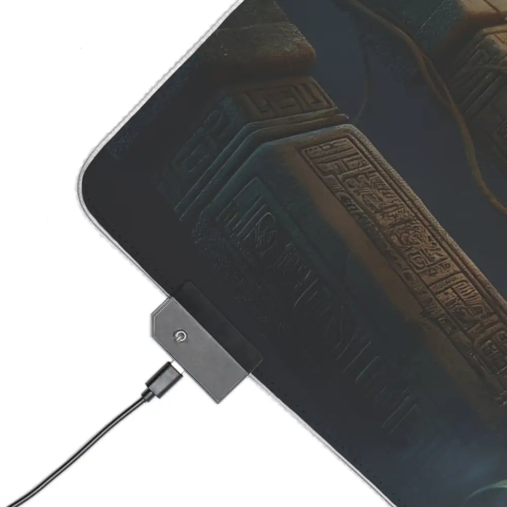 Rectangular RGB LED Gaming Mouse Pad with USB connector from Torchbearer of the Forgotten Glyphs