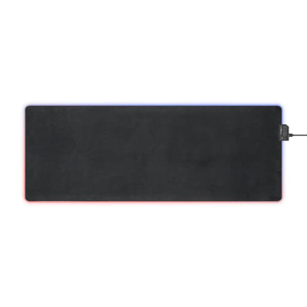 Rectangular black RGB LED gaming mouse pad from PixiOnyx Lorelit setup