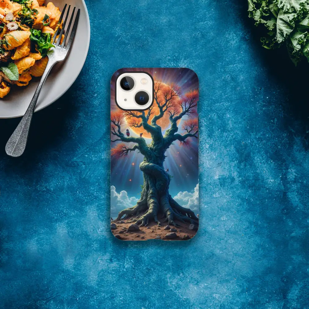 Tree-themed Phone Case for iPhone featuring Celestial Roots Design by PixiOnyx