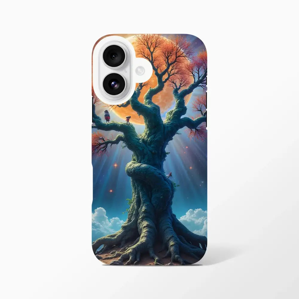 Celestial Roots Armor Tree of Light iPhone Case with mystical tree design