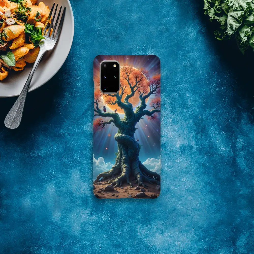 Tree-themed smartphone case for Samsung Galaxy featuring Stellar Tree design by PixiOnyx