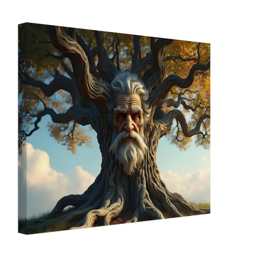 Tree with an old man’s face from PixiOnyx Mythic Decor Treeface Canvas The Wisdomroot Sentinel