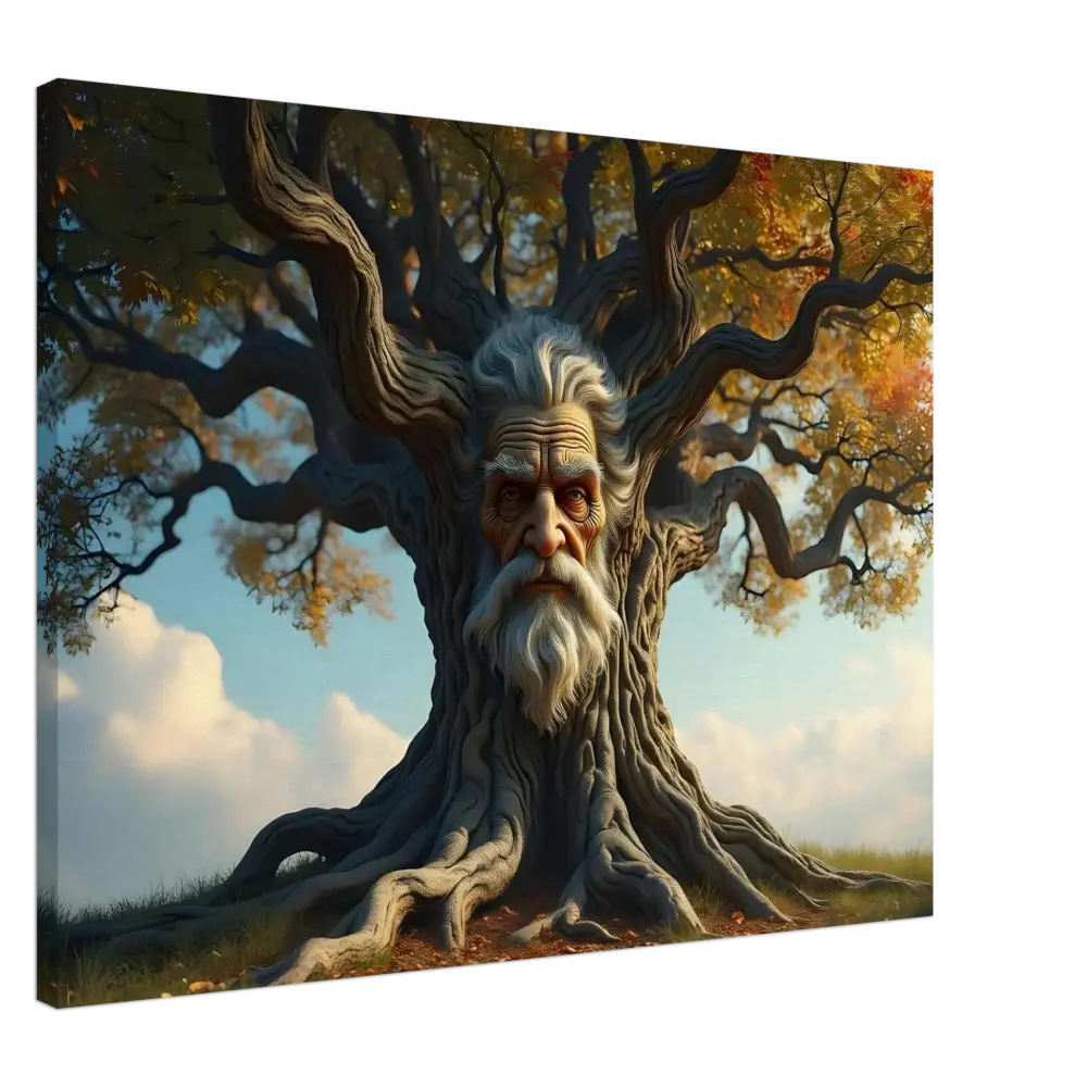 Tree with a wise old man’s face from PixiOnyx Mythic Decor Treeface Canvas