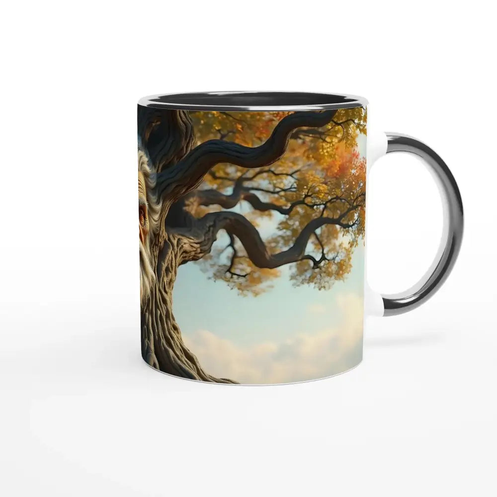Tree-themed ceramic mug from Treeface Mug Wisdomroot Sentinel collection by PixiOnyx