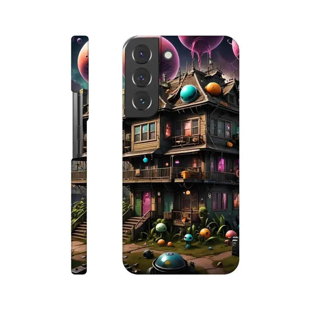 Trippy Mushroom House – Psychedelic Sci-Fi Phone Case