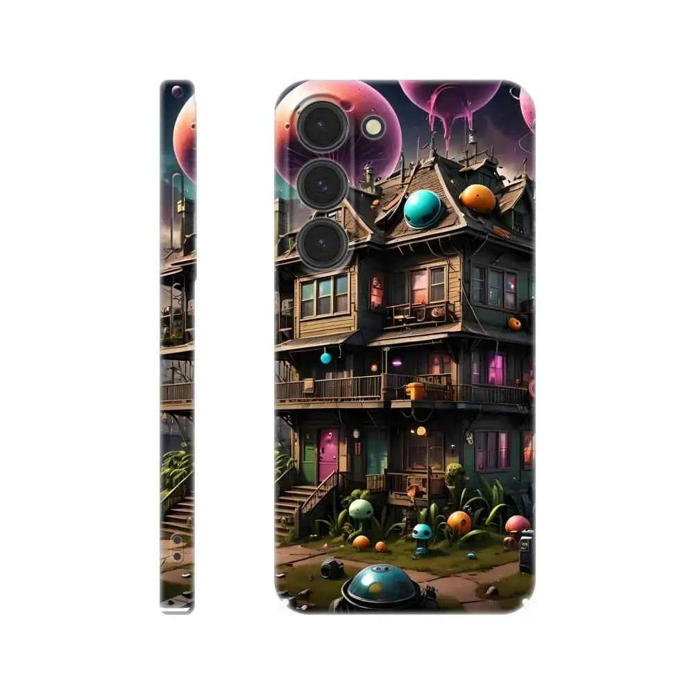 Trippy Mushroom House – Psychedelic Sci-Fi Phone Case