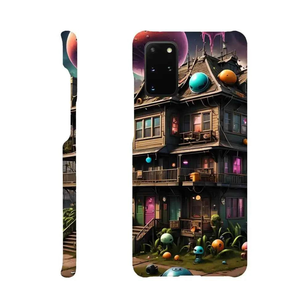 Trippy Mushroom House – Psychedelic Sci-Fi Phone Case