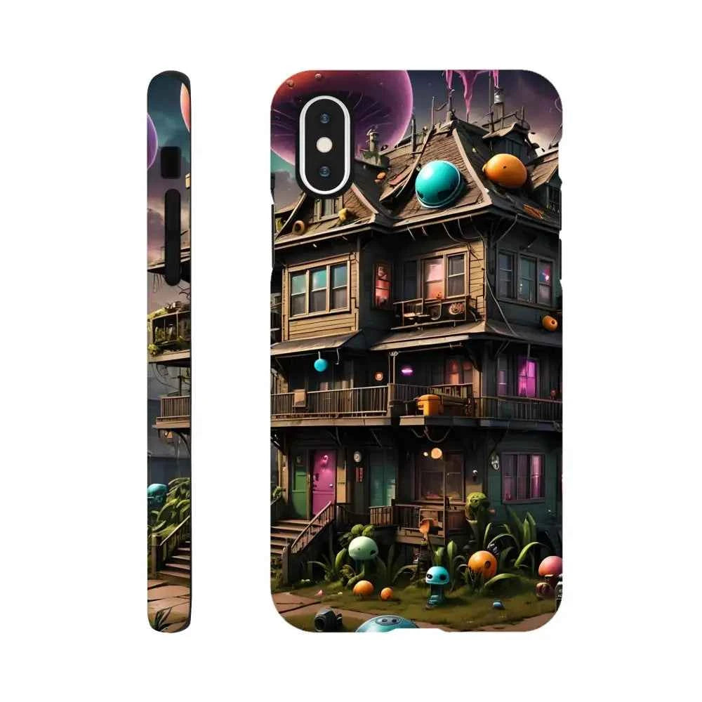 Trippy Mushroom House – Psychedelic Sci-Fi Phone Case