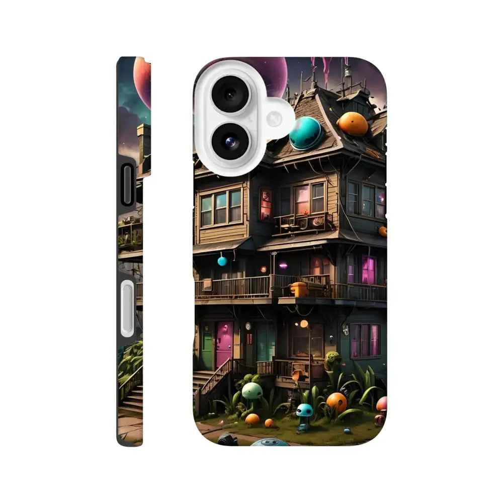 Trippy Mushroom House – Psychedelic Sci-Fi Phone Case