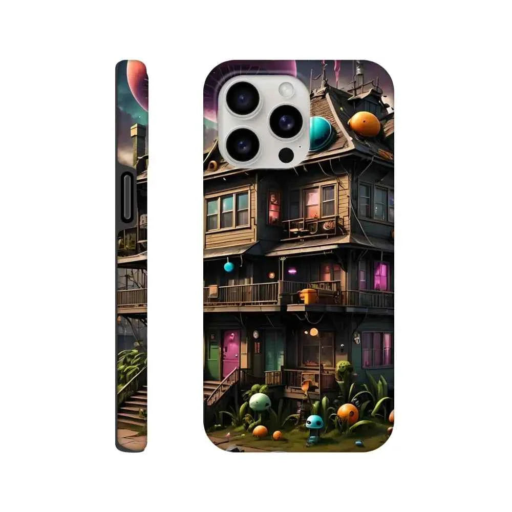 Trippy Mushroom House – Psychedelic Sci-Fi Phone Case