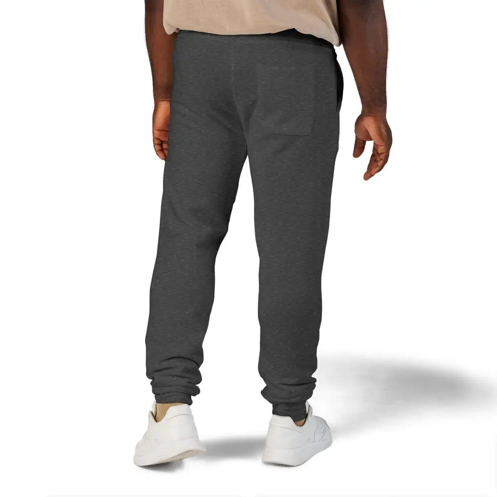 Dark gray fleece sweatpants with elastic cuffs from Flaming Pumpkin PixiOnyx Cozy Halloween Streetwear