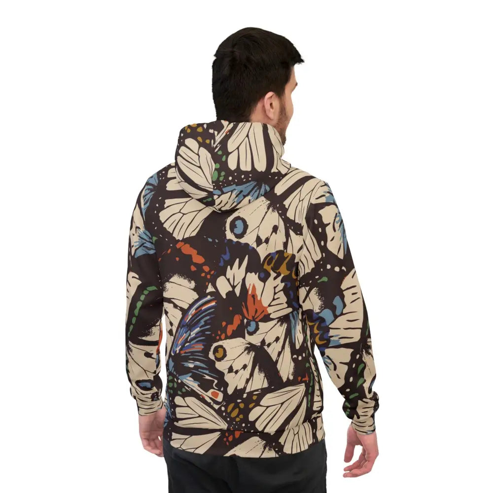 Butterfly-patterned unisex hoodie from PixiOnyx Butterfly Dream streetwear collection