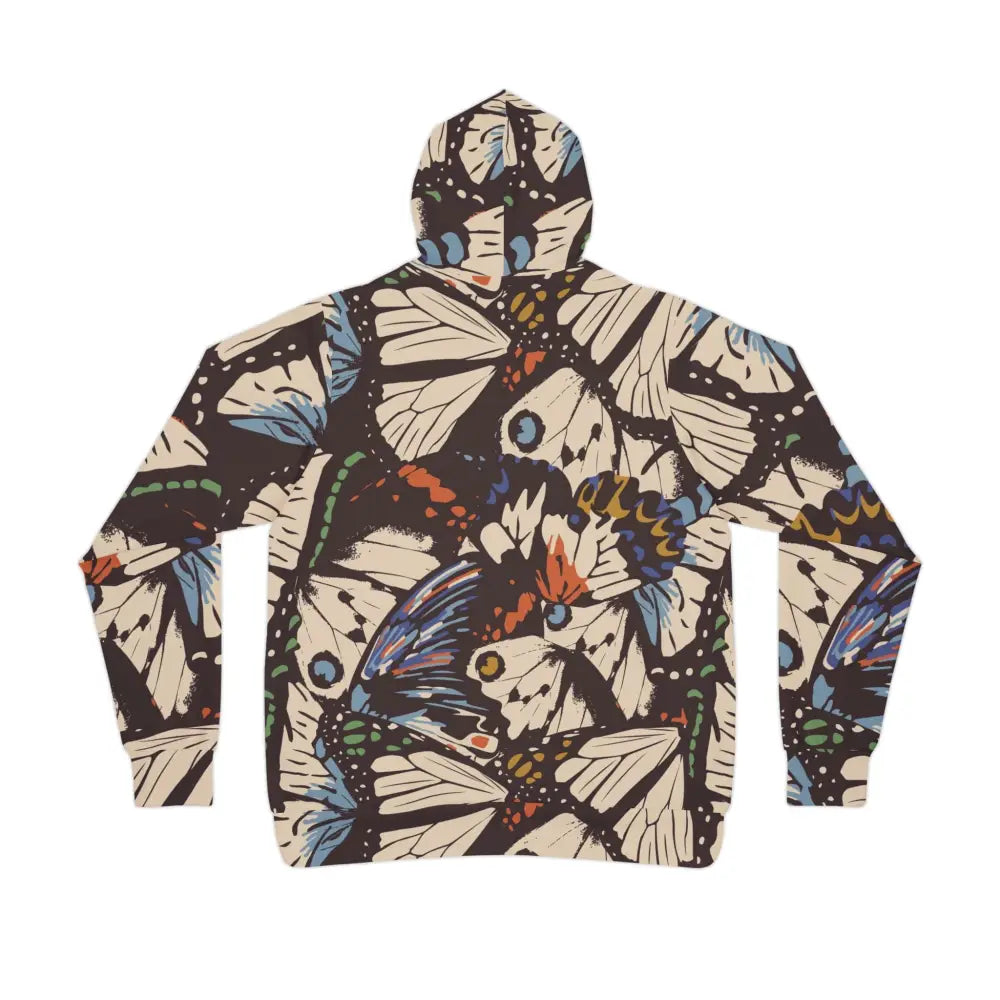Butterfly-patterned hoodie from PixiOnyx Hypnotic Streetwear Unisex Hoodie Butterfly Dream