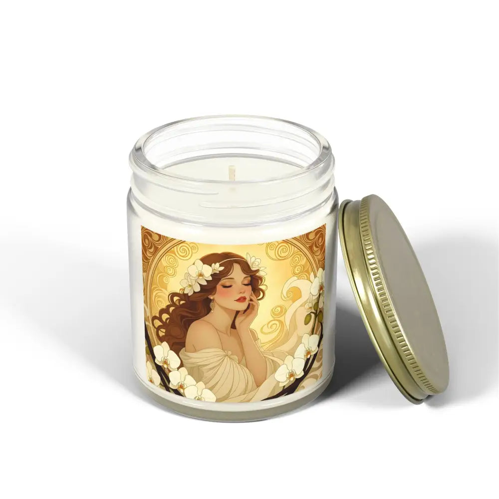 Art Nouveau Vanilla Bean Scented Candle from Soft Glow Muse by PixiOnyx Aromatherapy