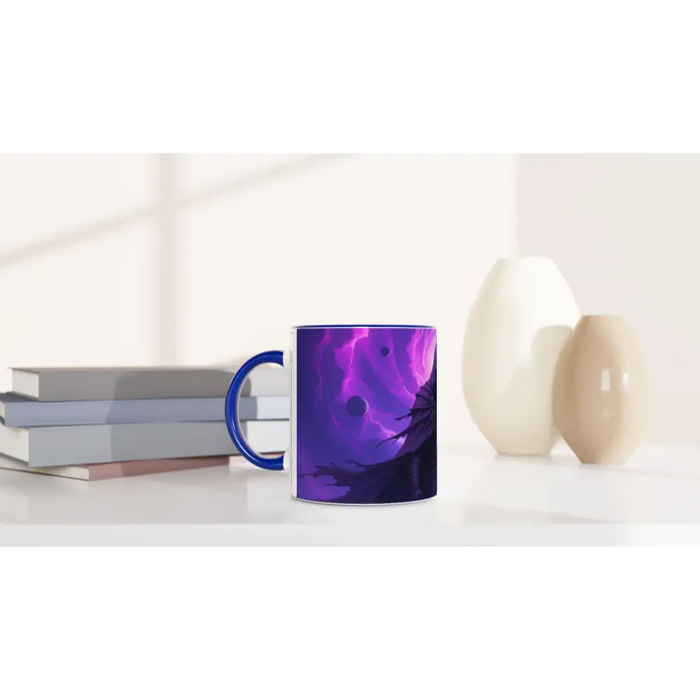 Purple and blue mug from Voidwalkers Gate Cosmic Cloak Series by PixiOnyx