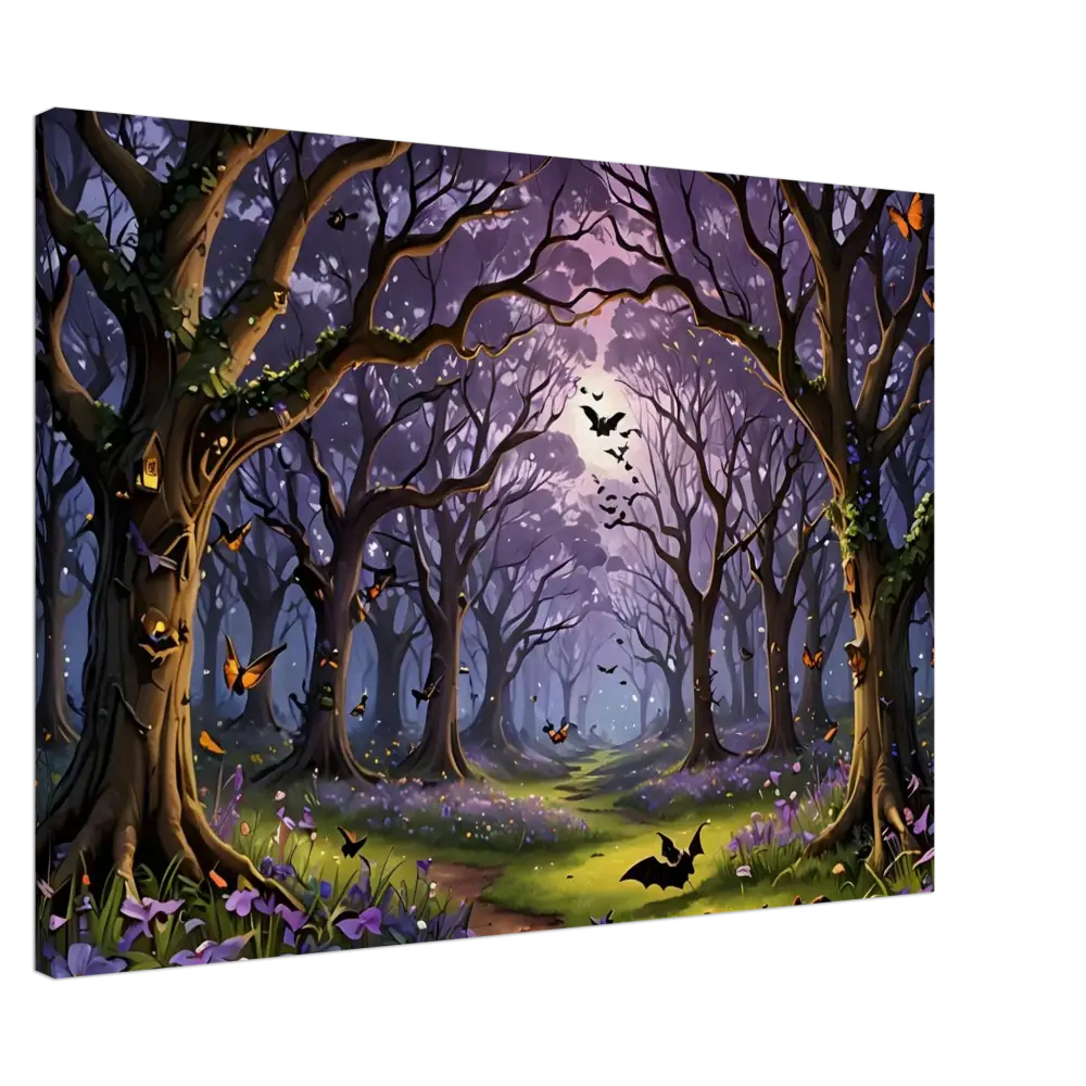 Enchanted forest scene canvas printWhispers of the Enchanted Forest PixiOnyx