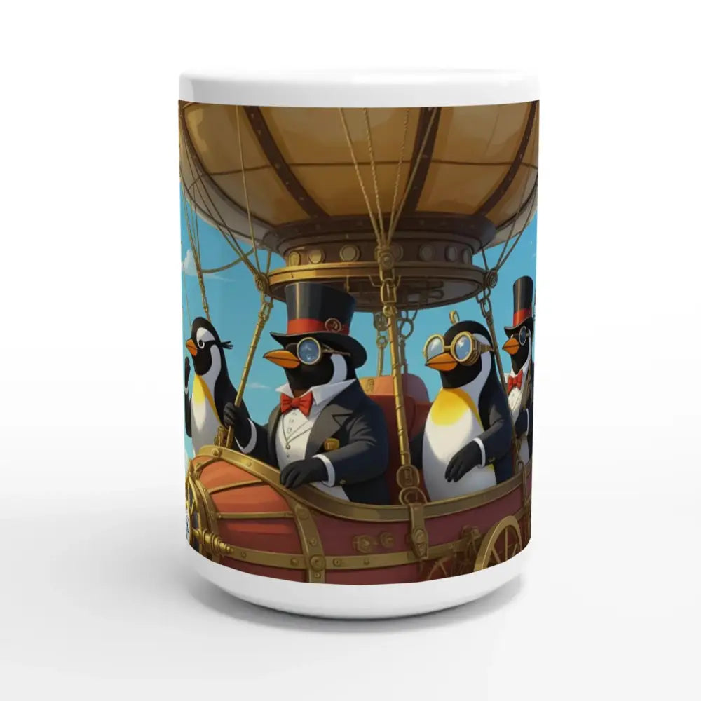 Penguin-themed steampunk mug from PixiOnyx Gentleman’s Cloud Roast collection