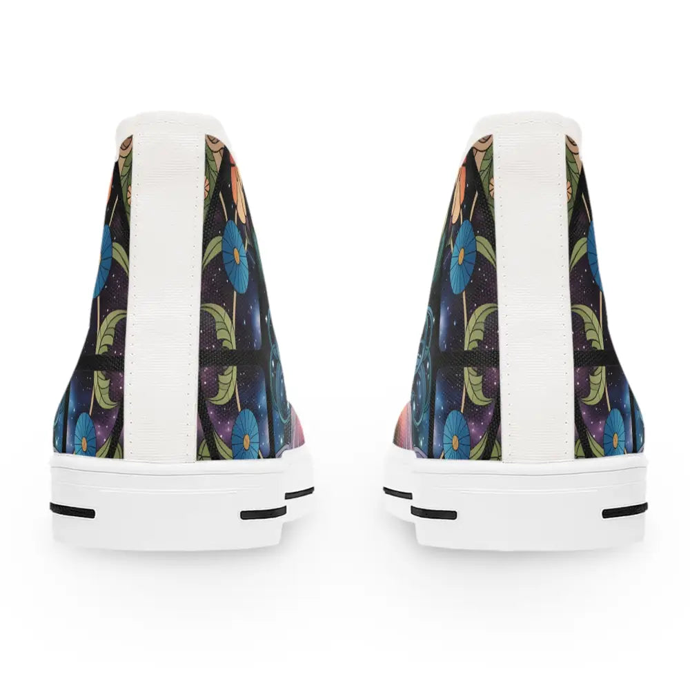 Floral patterned high-top sneakers from PixiOnyx Celestial Bloom collection