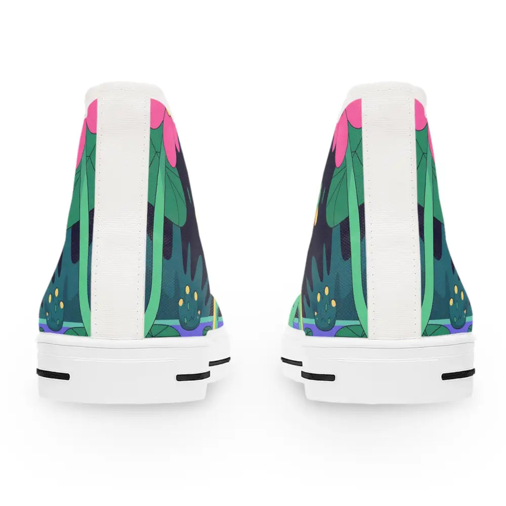 Floral-patterned high-top sneakers from DJ Frog Lilygroove PixiOnyx Festival Kicks