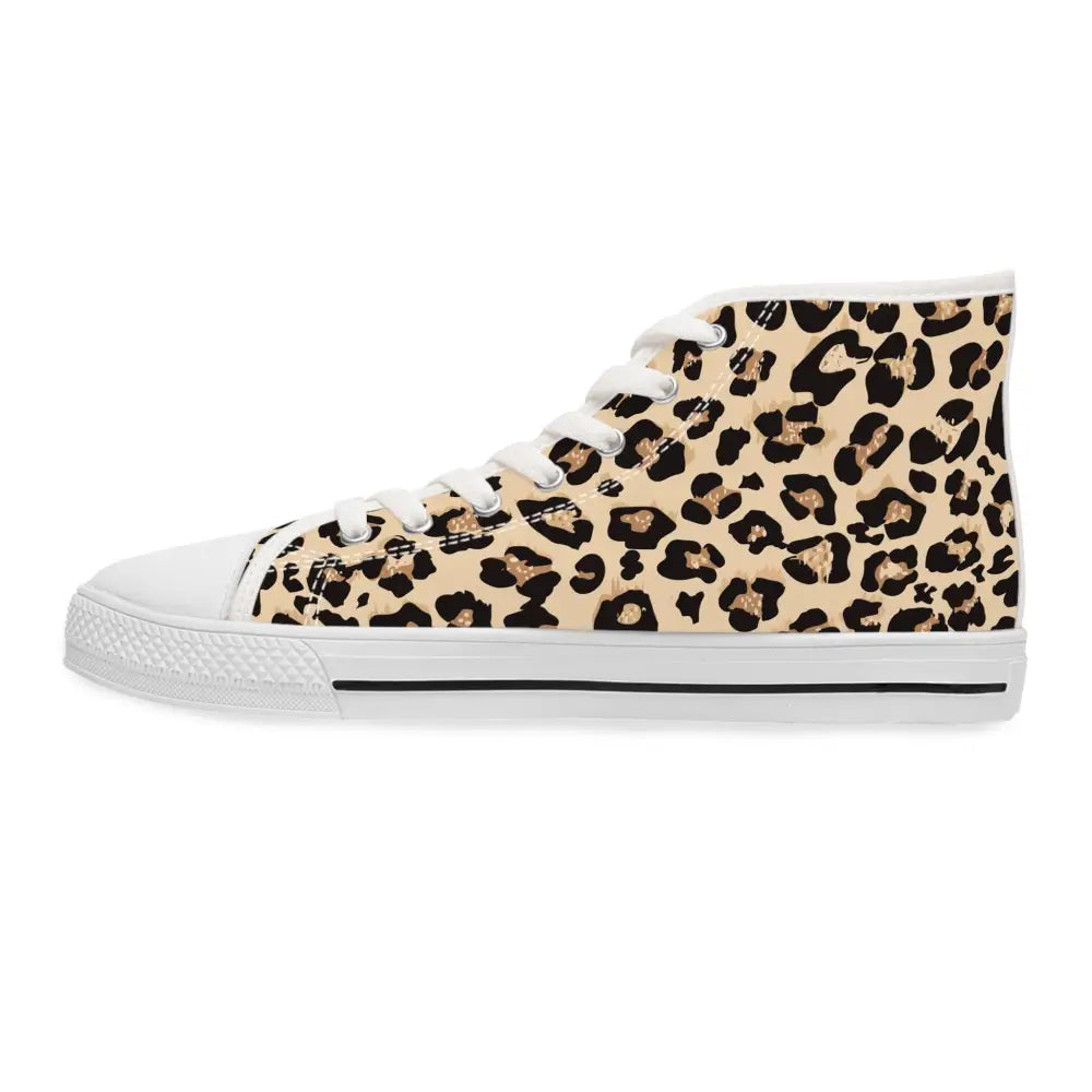 Leopard print high-top sneaker from Womens High-Top Sneakers Wild Mirage PixiOnyx Statement Footwear
