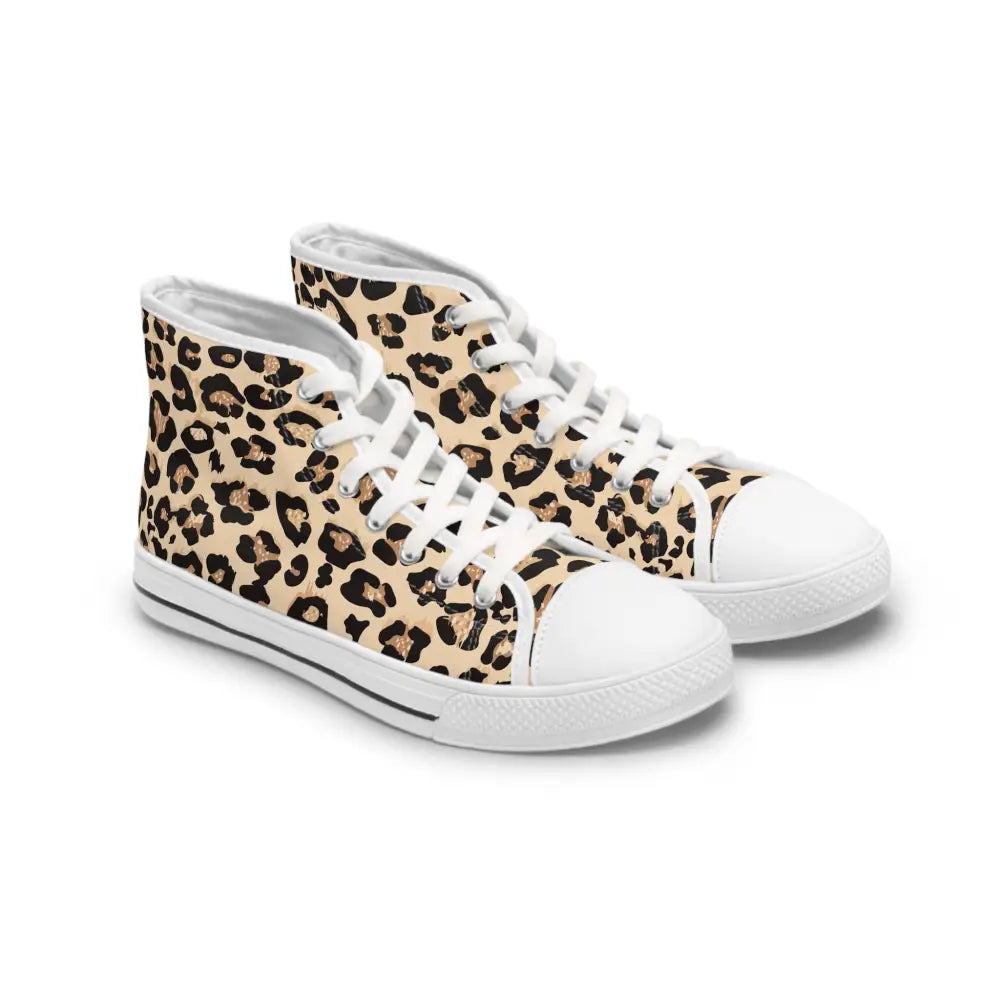 Leopard print high-top sneakers from PixiOnyx Women’s Wild Mirage collection