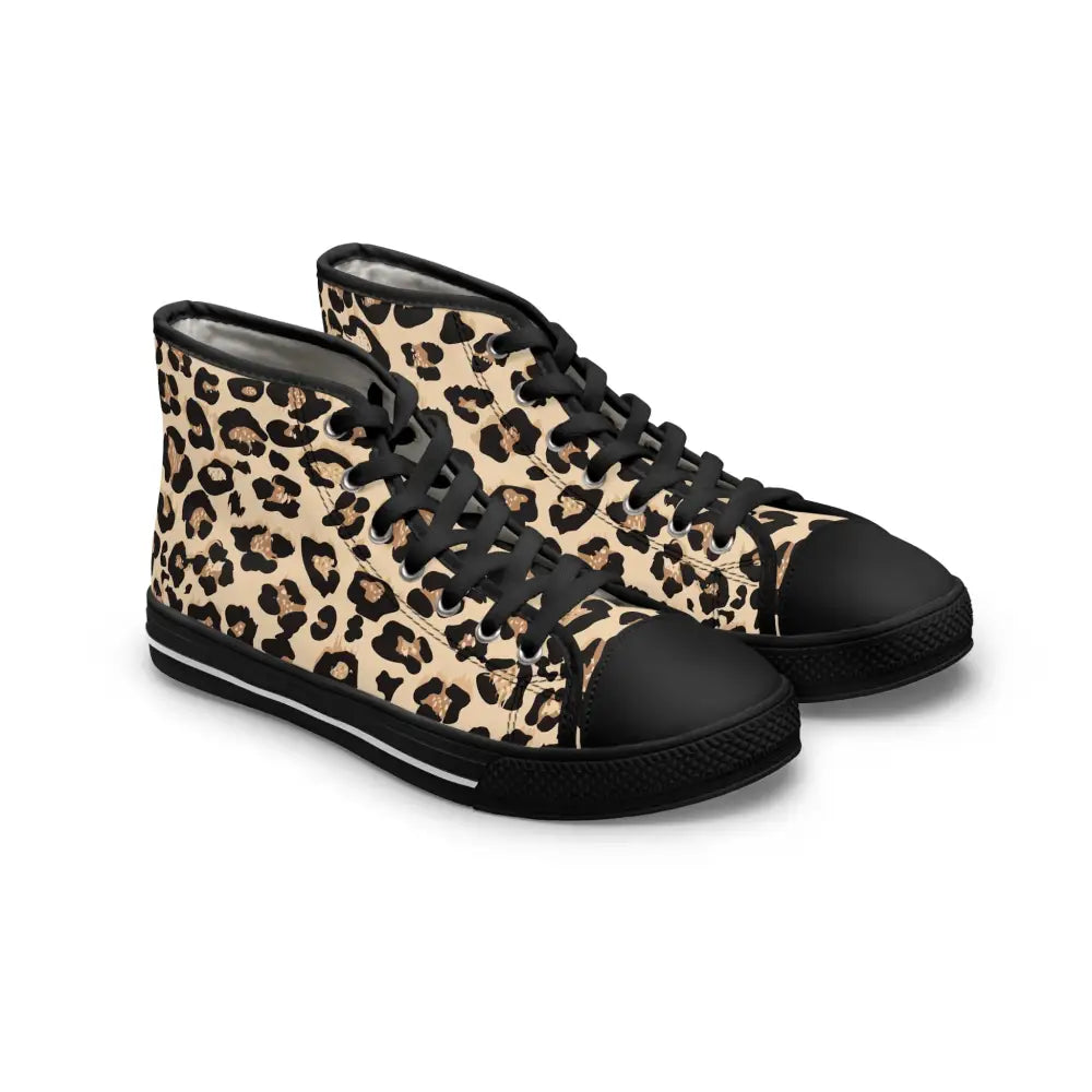 Leopard print high-top sneakers from PixiOnyx Women’s Wild Mirage collection