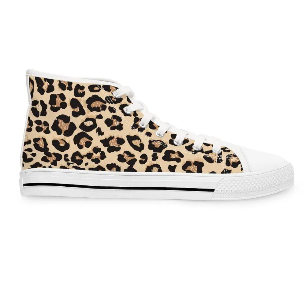 Leopard print high-top sneaker from Women’s High-Top Sneakers Wild Mirage PixiOnyx Statement Footwear