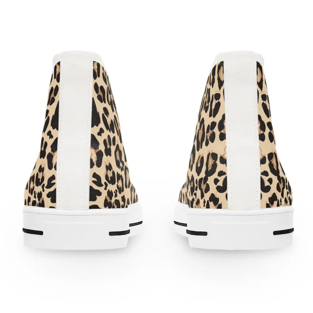 Leopard print high-top sneakers in Women’s High-Top Sneakers Wild Mirage PixiOnyx Statement Footwear