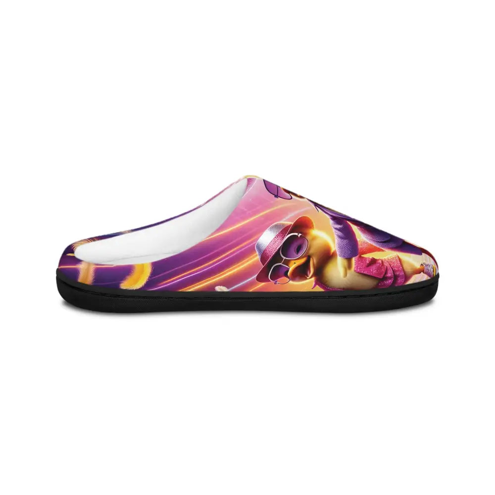Vibrant cartoon novelty slipper featuring Disco Ducklings for comfortable indoor wear