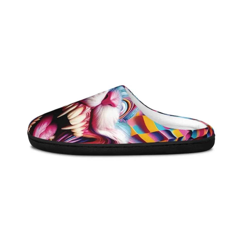 Colorful patterned slipper from Women’s Indoor Slippers Pixel Panic by PixiOnyx Housebound Havoc
