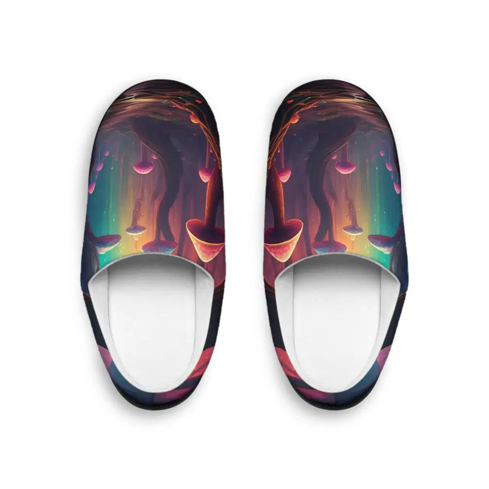 Mushroom-themed slippers for women from PixiOnyx Surreal Stepwear Shroom Bloom collection