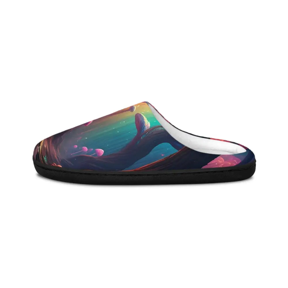 Artistic slipper from Shroom Bloom collection by PixiOnyx Surreal Stepwear for women