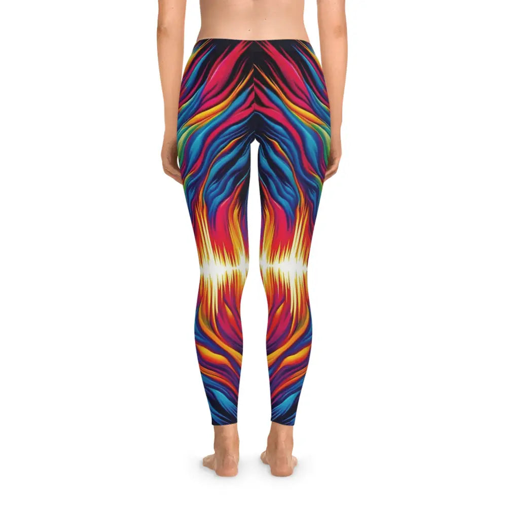 Colorful abstract-patterned leggings from Womens Leggings Sonic Scream PixiOnyx Psychedelic Activewear