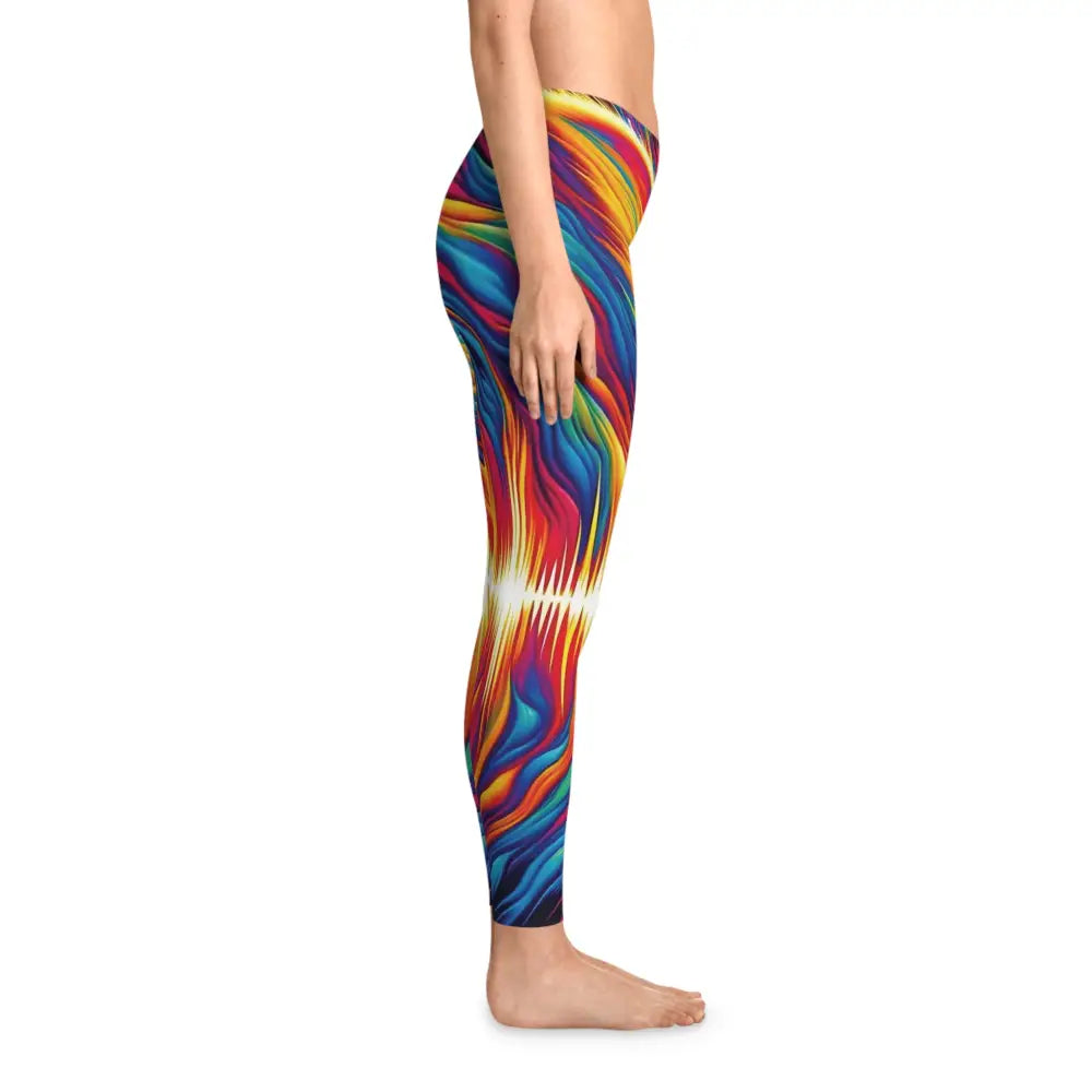 Colorful patterned leggings from Women’s Leggings Sonic Scream PixiOnyx Psychedelic Activewear
